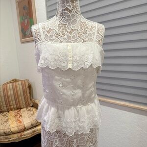 Abercrombie Kids Ivory Lace Top